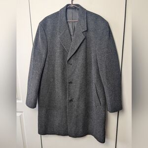 GIORGIO SAPPINI Men Trench Coat Gray/Black Color In Perfect Condition!